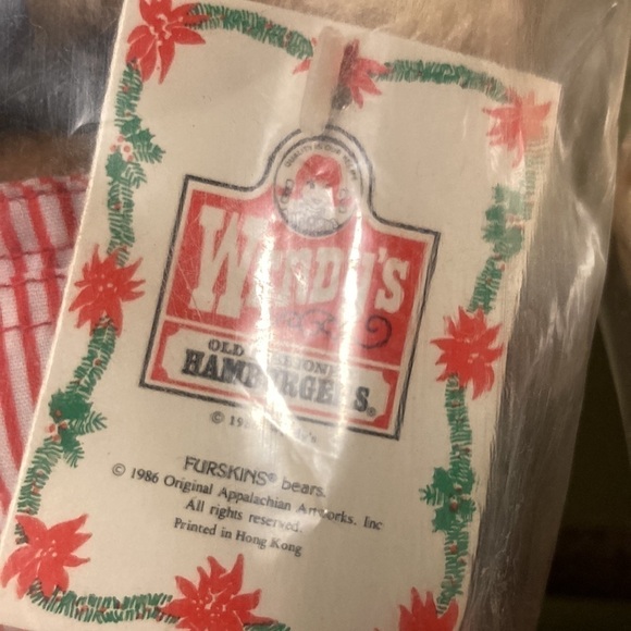 NEW IN PACKAGING! VINTAGE WENDY'S FURSKIN BEARS - Picture 7 of 13